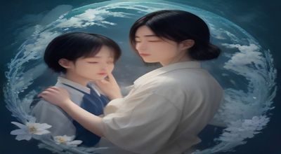 亚洲BL剧集剧照，两位男主角在樱花树下对视，画面温柔清新